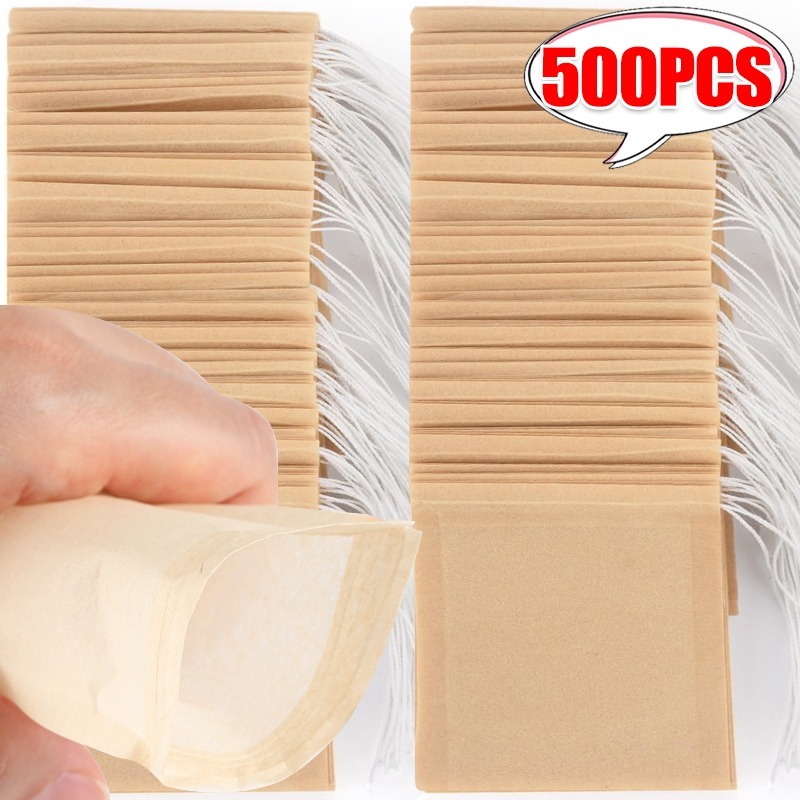 Coffee Leaves Tea - 100/500x Cloth Tea Bags with Drawstring
