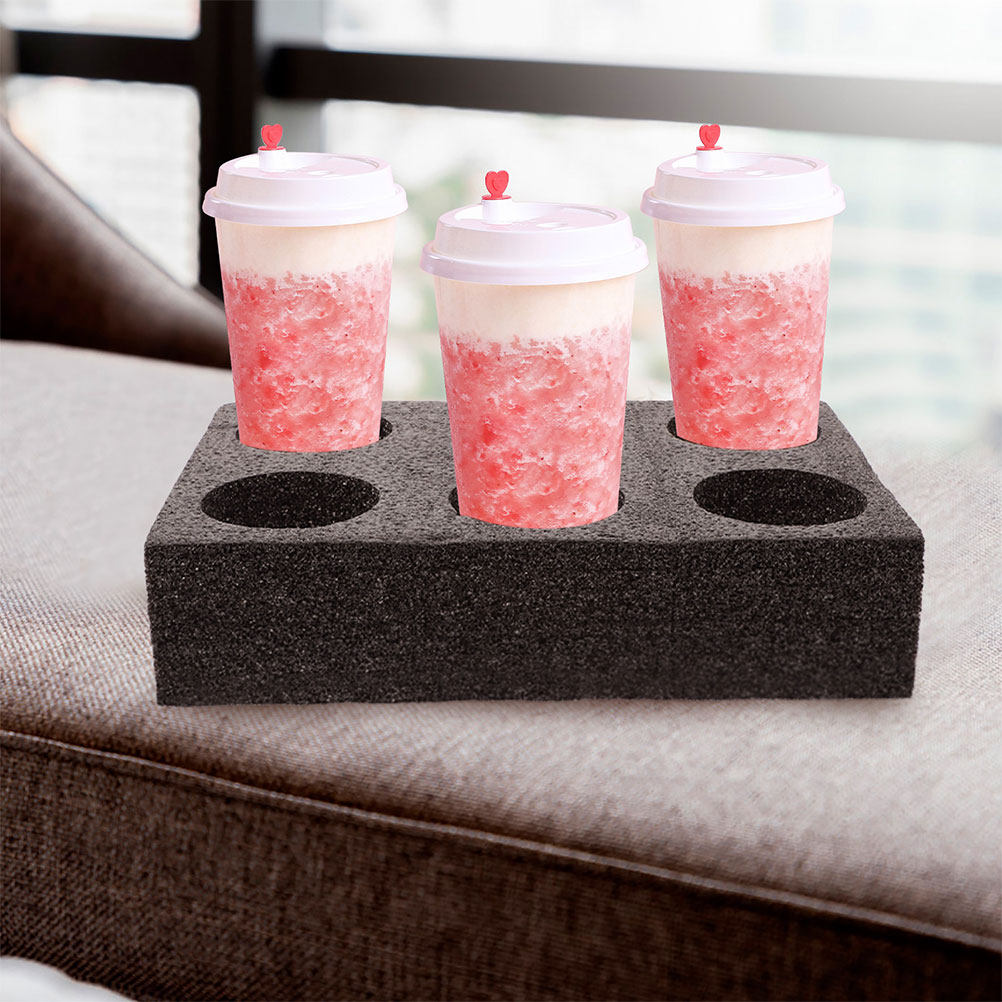 Coffee Tea Cups - 4Pcs Takeout Beverage Cup Holders Coffee