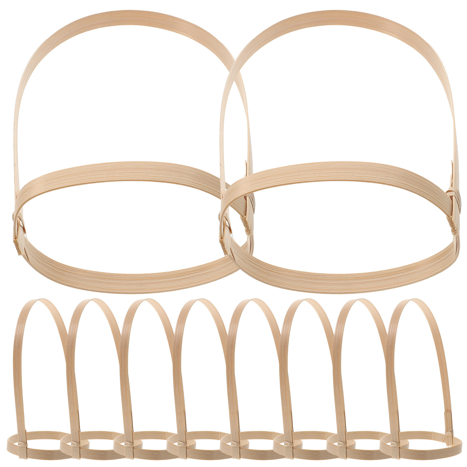 Coffee Tea Cups - 10Pcs Bamboo Drink Carrier Coffee Cup