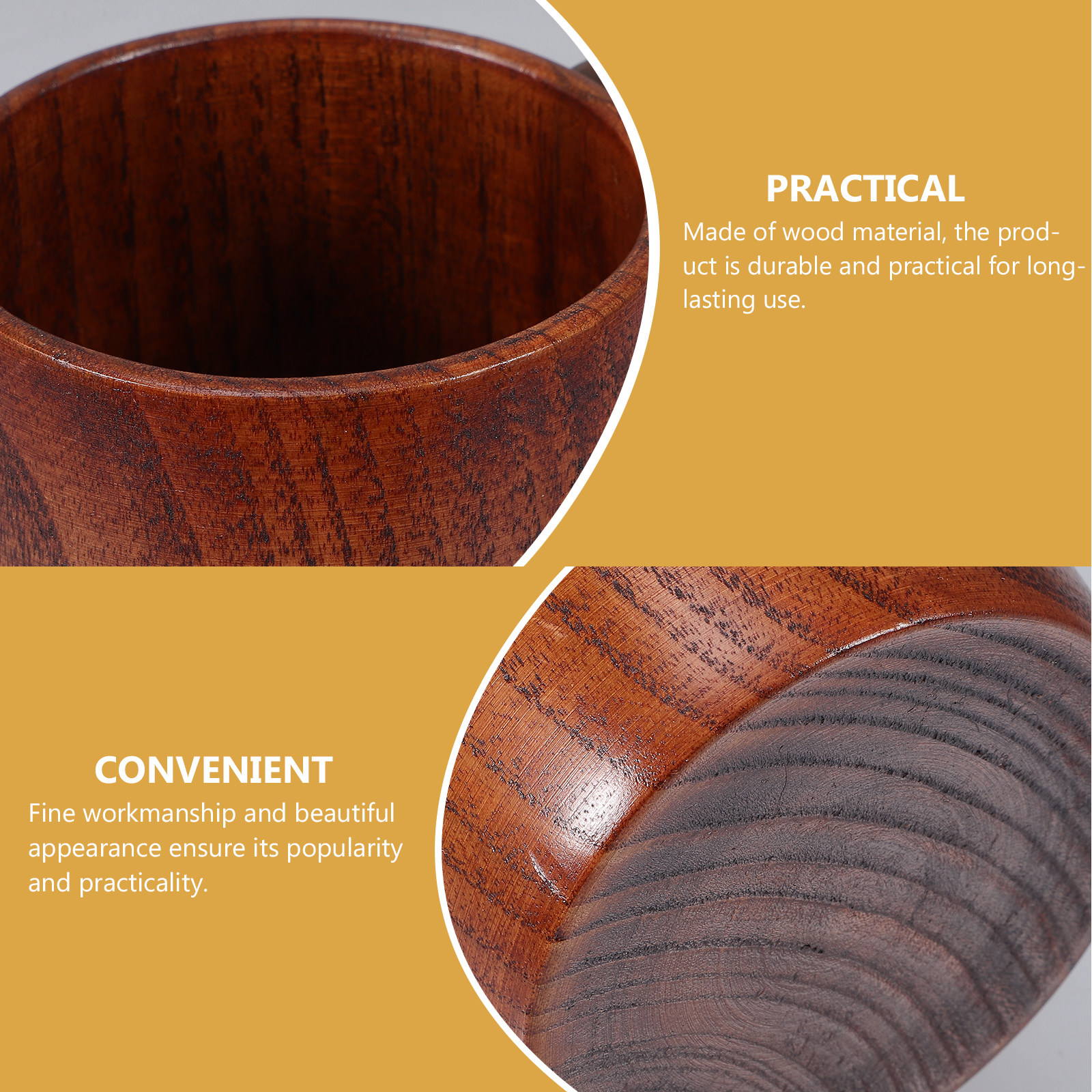 Mug Tea Coffee - Wooden Beer Coffee Mug Water Cup