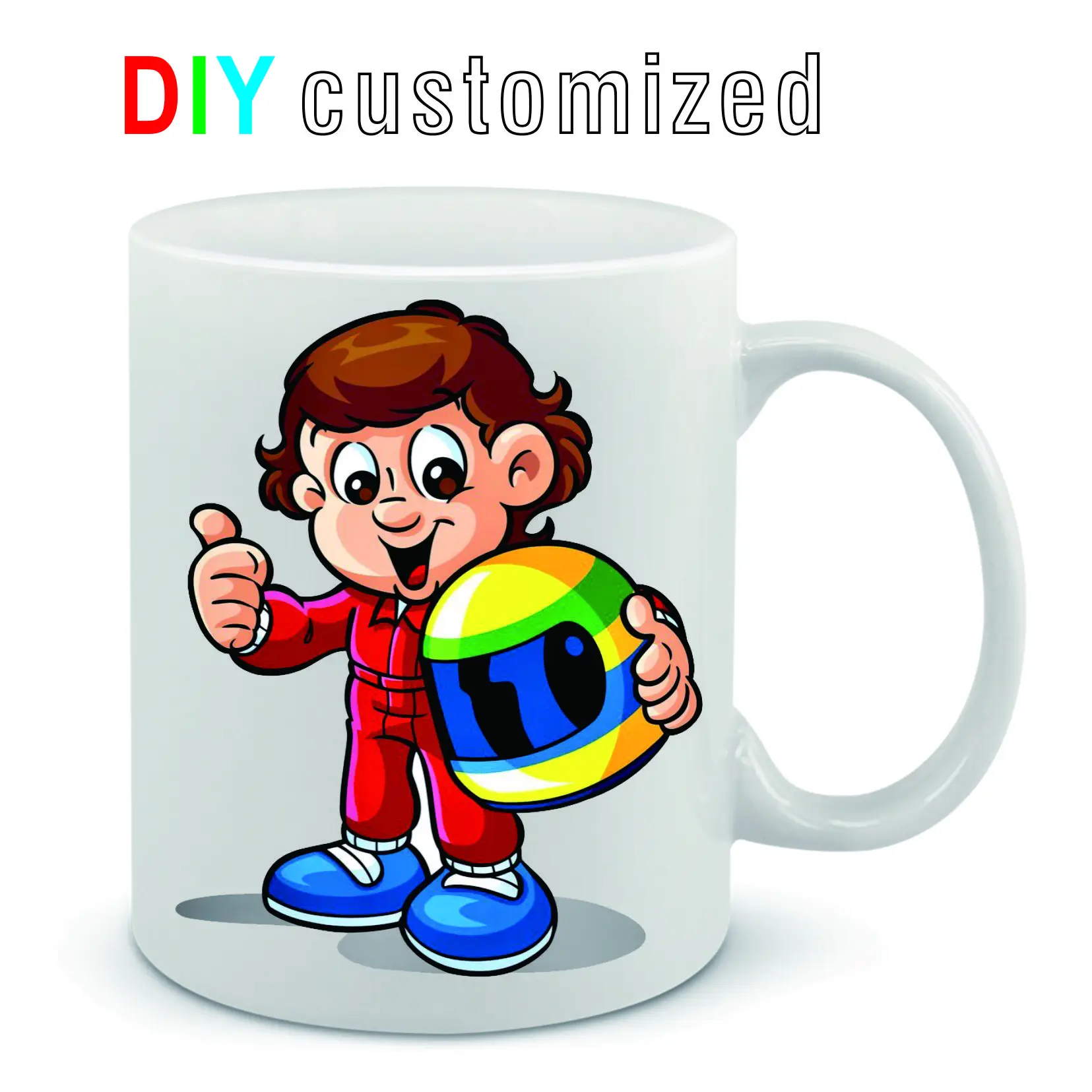 DIY Customized mugs 350ML 12oz - Coffee Tea Logo avaliação e preço