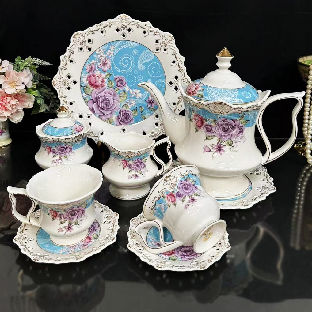 Palace style afternoon tea cof - Coffee Tea Jar Set avaliação e preço