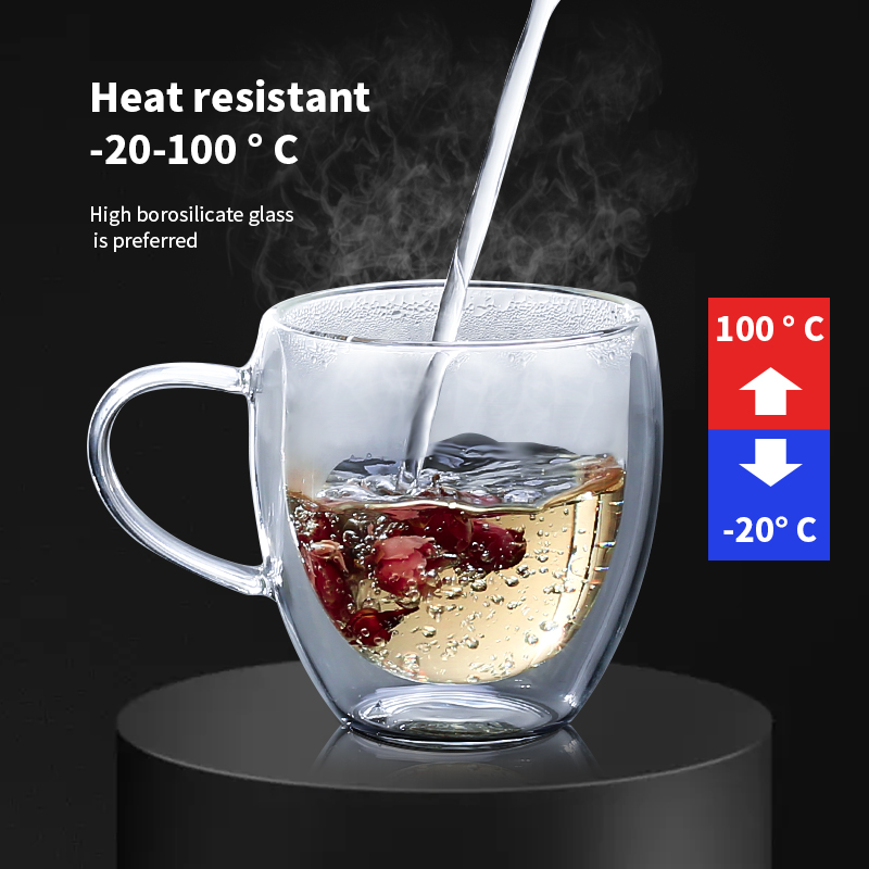 Transparent Glass Coffee Cup M - Coffee Tea Vodka avaliação e preço