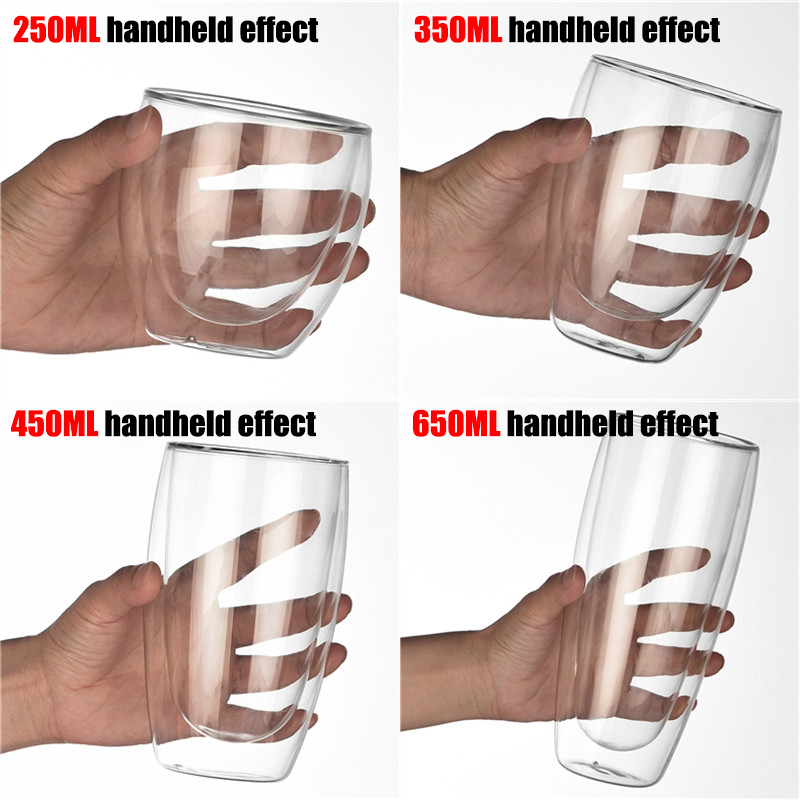 Transparent Glass Coffee Cup M - Coffee Tea Vodka avaliação e preço