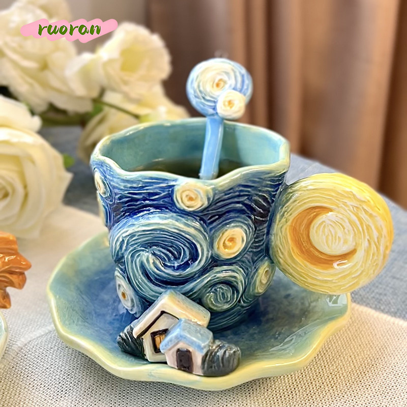 Van Gogh Starry Night Ceramic  - Coffee Tea Van avaliação e preço