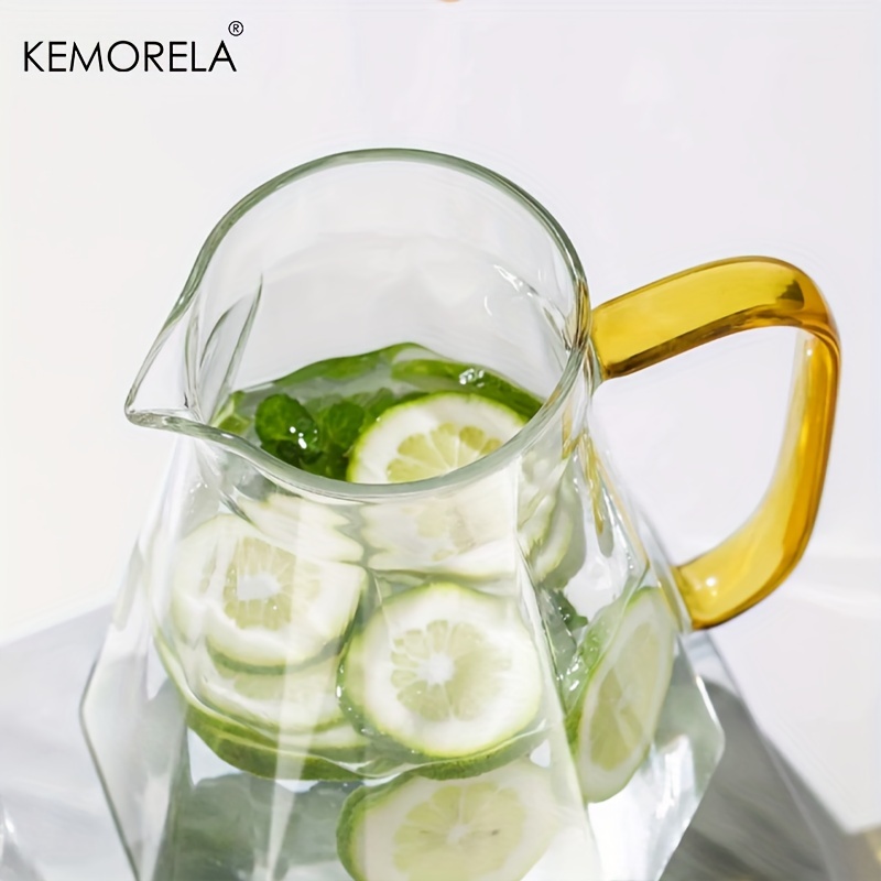 1PCS Diamond Texture Glass Tea - Cold Brew Jar avaliação e preço