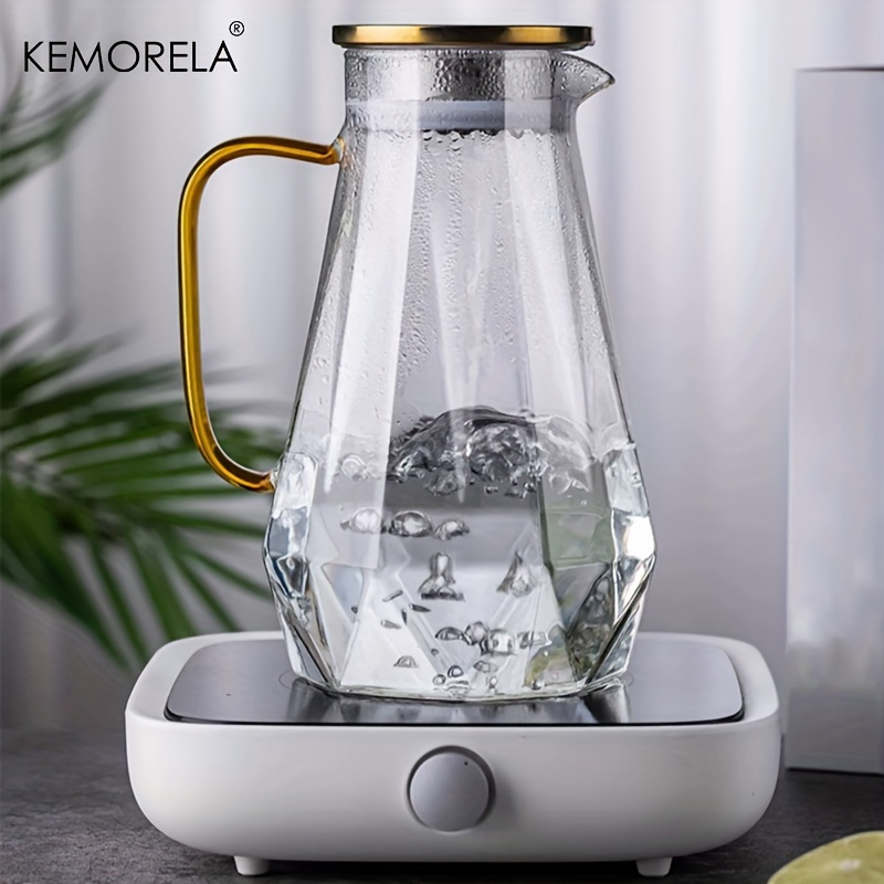 1PCS Diamond Texture Glass Tea - Cold Brew Jar avaliação e preço