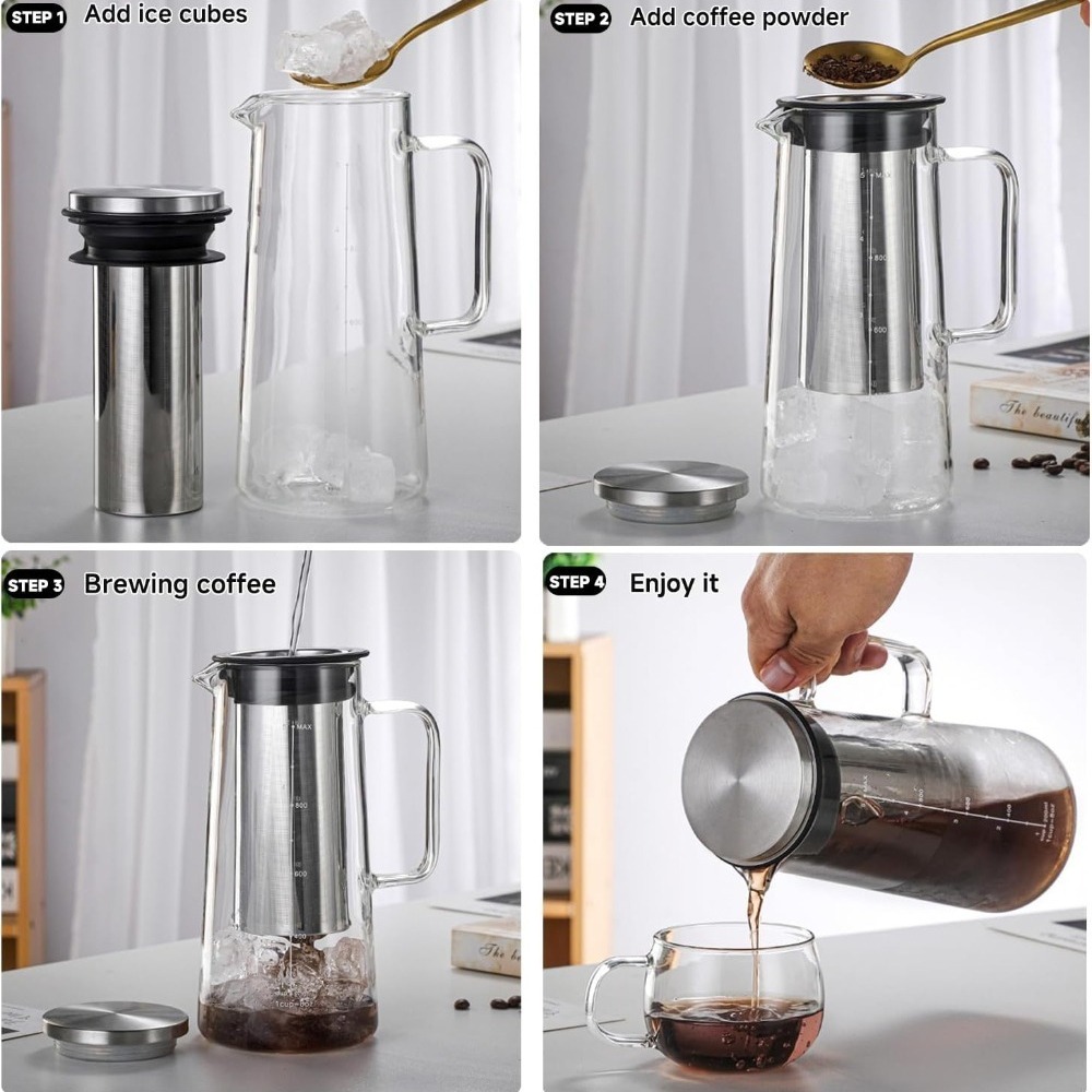 Cold Brew Coffee Maker Glass P - Cold Brew Jar avaliação e preço