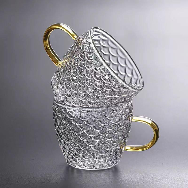 Glass Tea Cups small Cups Home - Coffee Tea Stand avaliação e preço