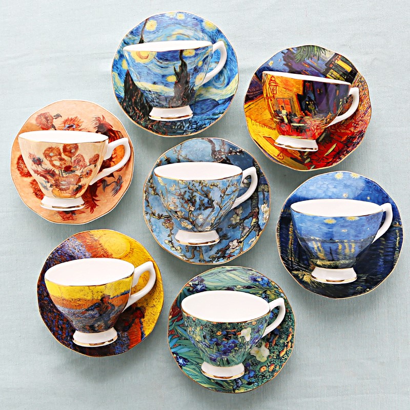 Van Gogh Art Painting Coffee M - Coffee Tea Van avaliação e preço