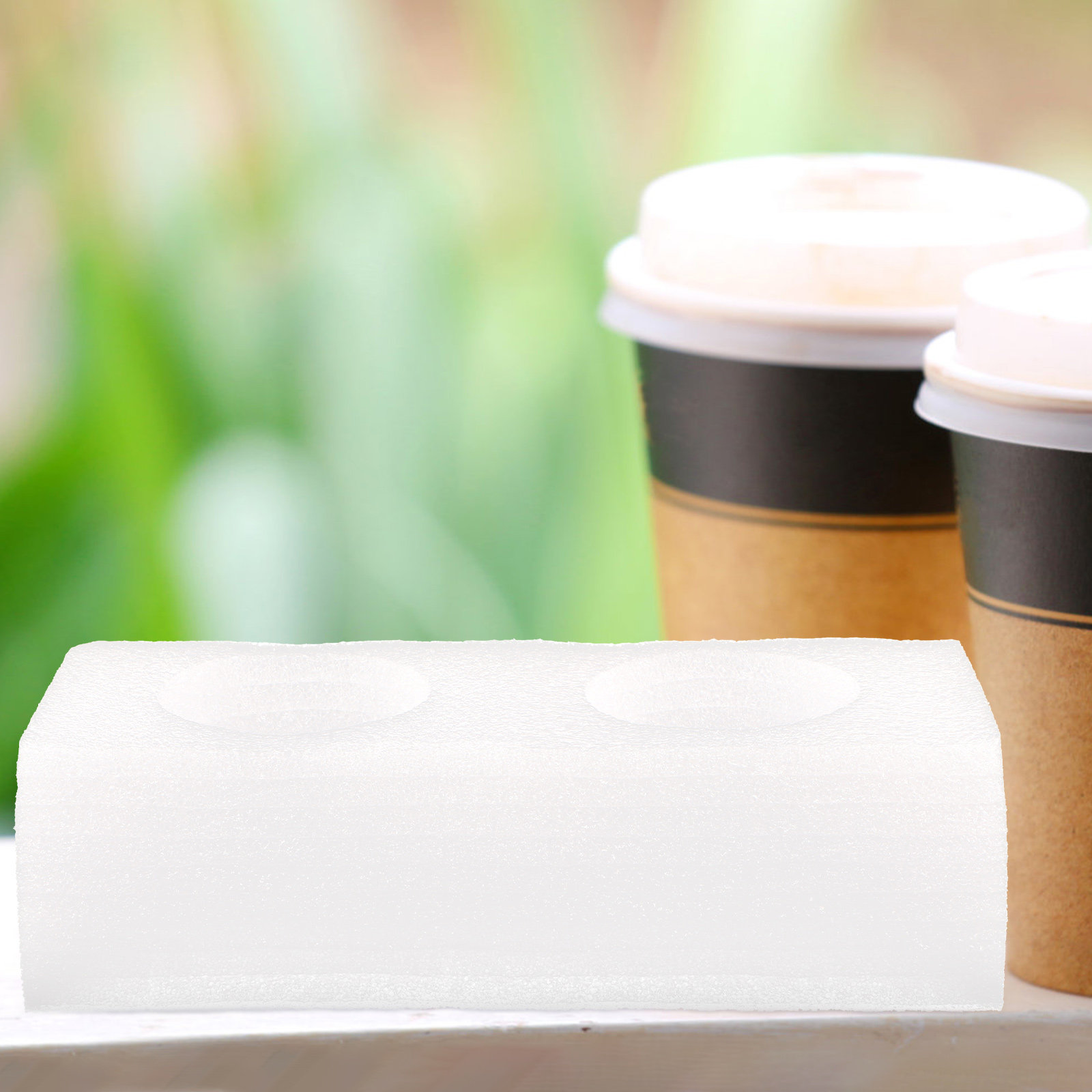 2Pcs Drink Carrier Tray Multi- - Coffee Tea Cups avaliação e preço
