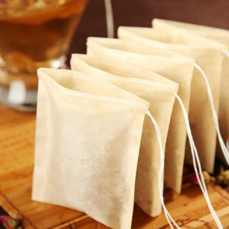 100/500x Cloth Tea Bags with D - Coffee Leaves Tea avaliação e preço