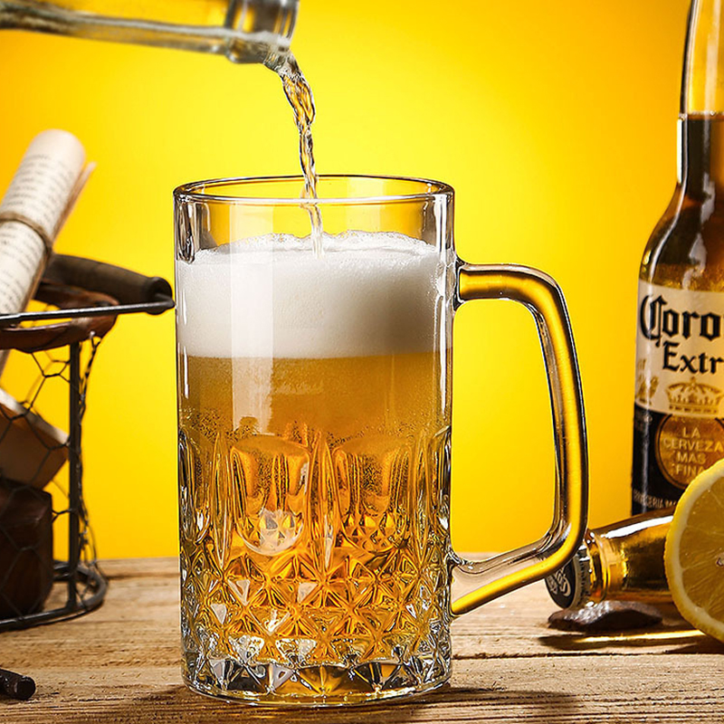 600ml/1000ml Beer Glass with H - Mug Tea Coffee avaliação e preço