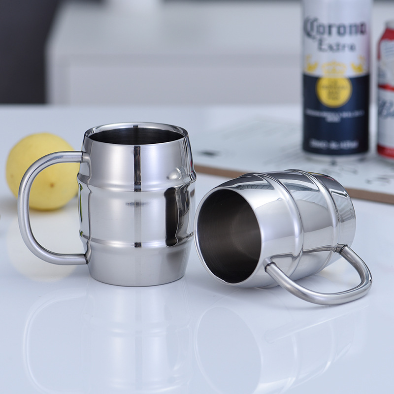 Stainless Steel Beer Cup Laser - Coffee Tea Logo avaliação e preço