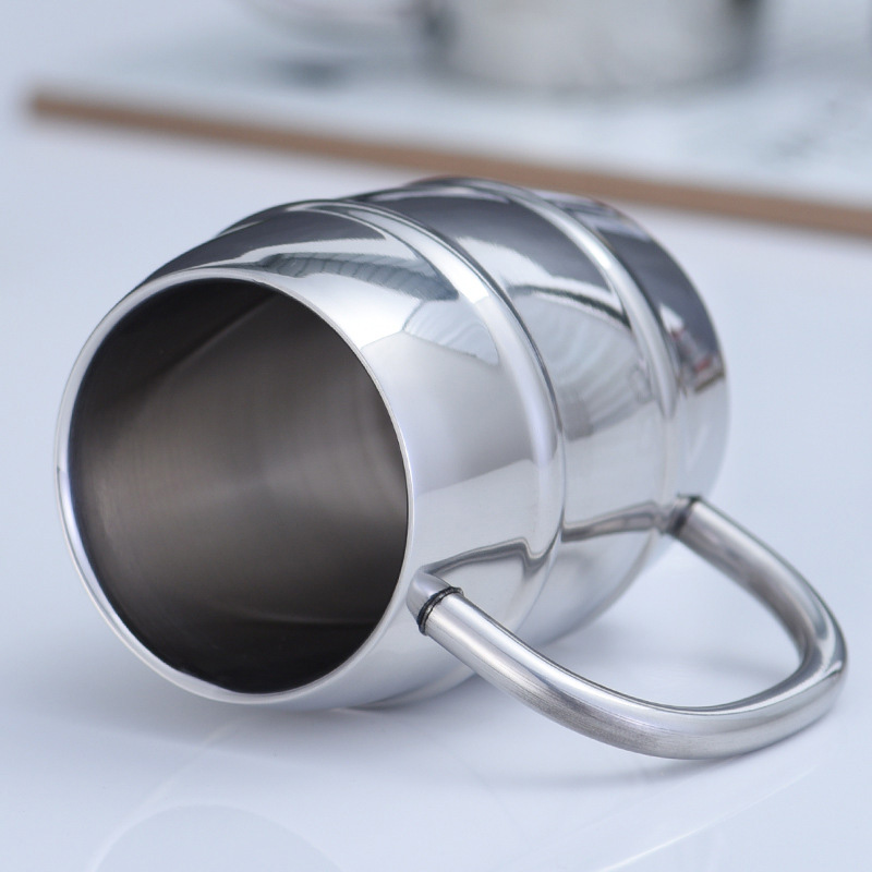 Stainless Steel Beer Cup Laser - Coffee Tea Logo avaliação e preço