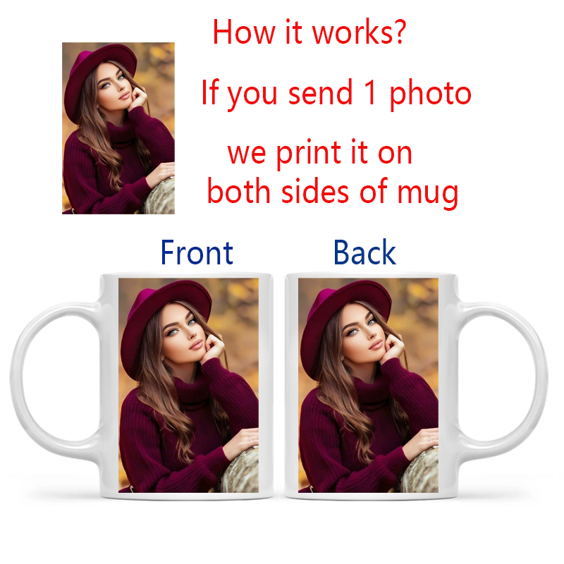 Personalized Your Photo Mug, C - Coffee Tea Logo avaliação e preço