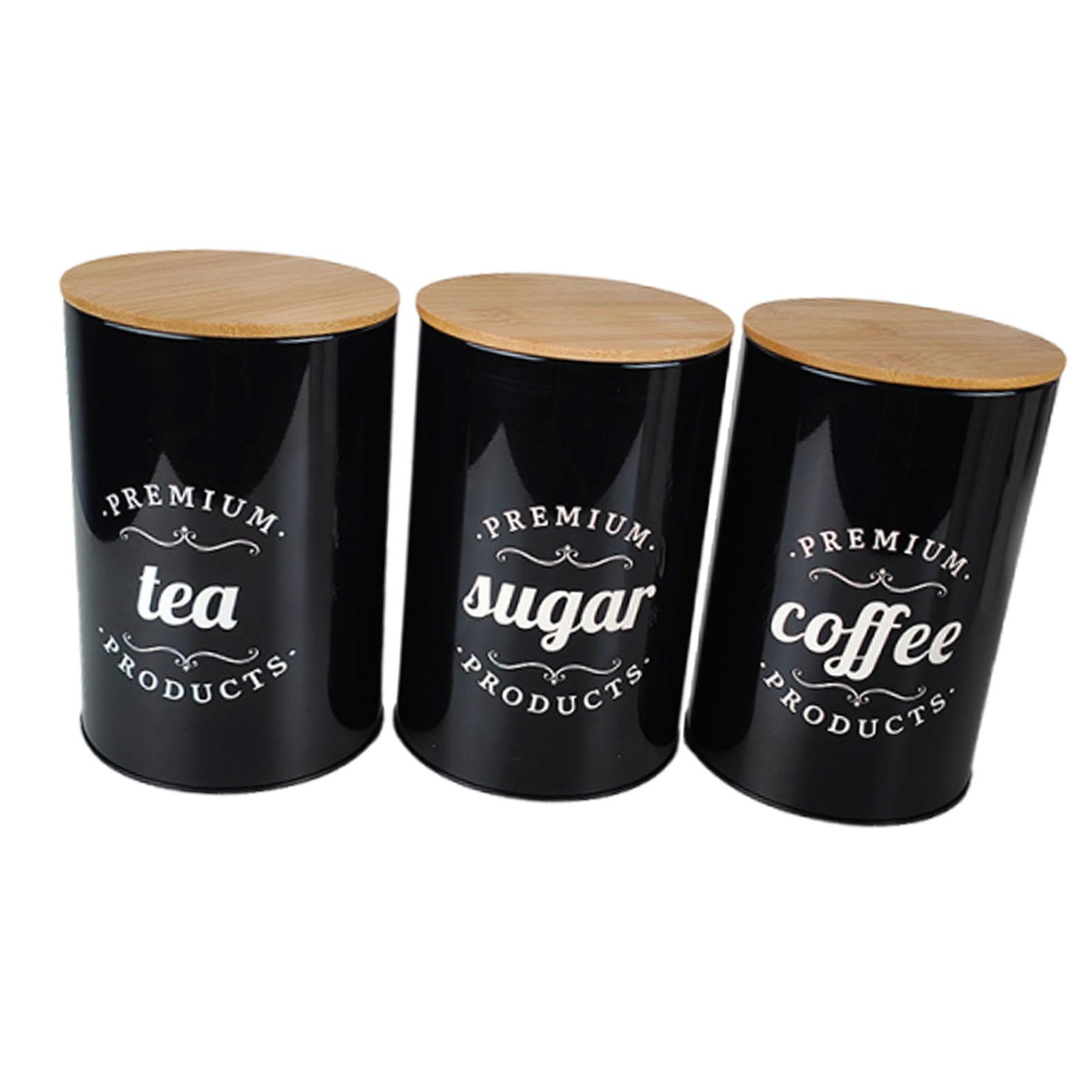 Tinplate Coffee Tea Sugar Stor - Coffee Tea Jar Set avaliação e preço