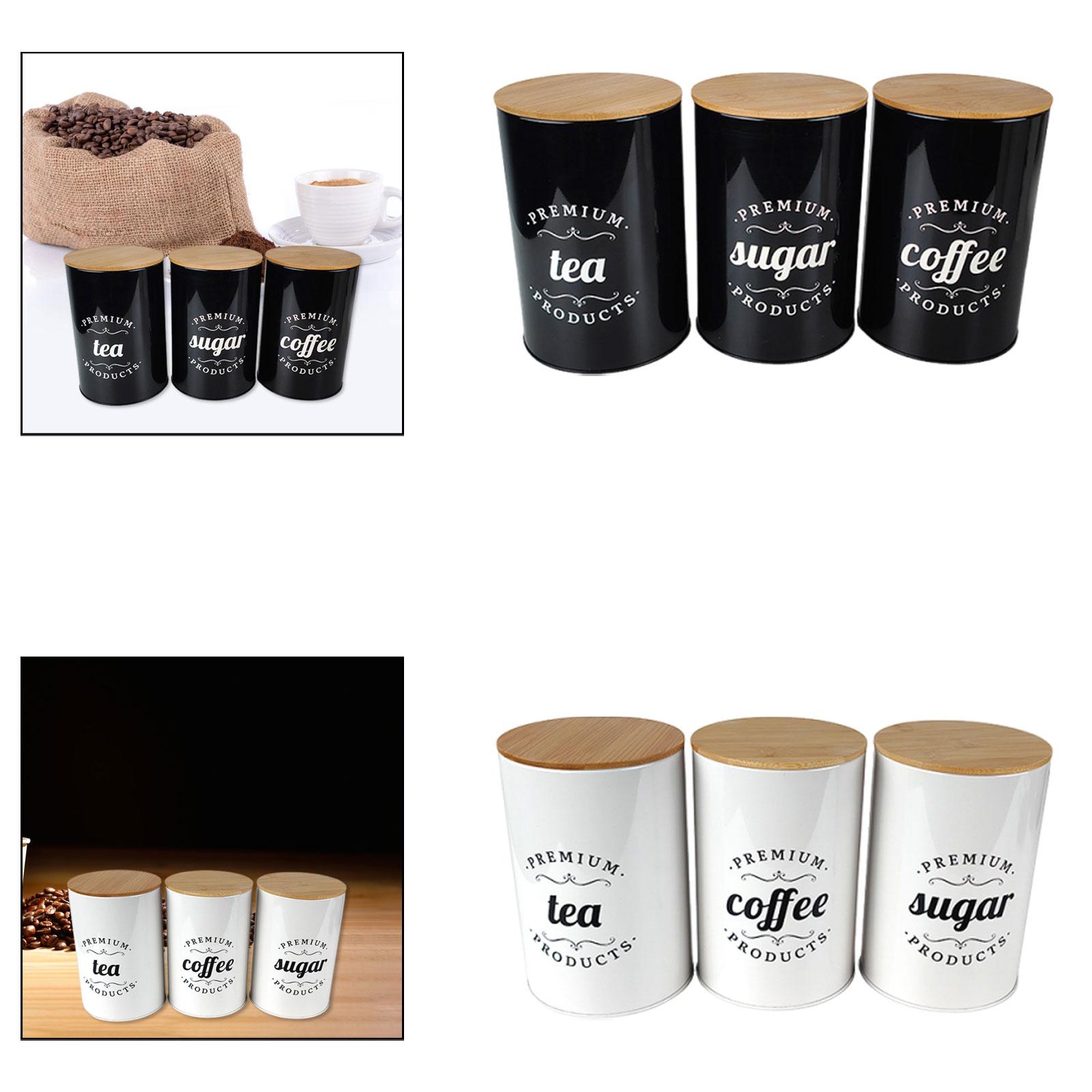 Tinplate Coffee Tea Sugar Stor - Coffee Tea Jar Set avaliação e preço