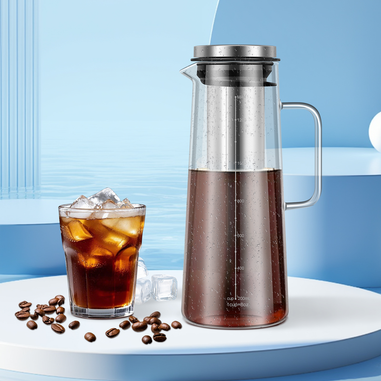 Coffee Pitcher Airtight Cold B - Cold Brew Jar avaliação e preço