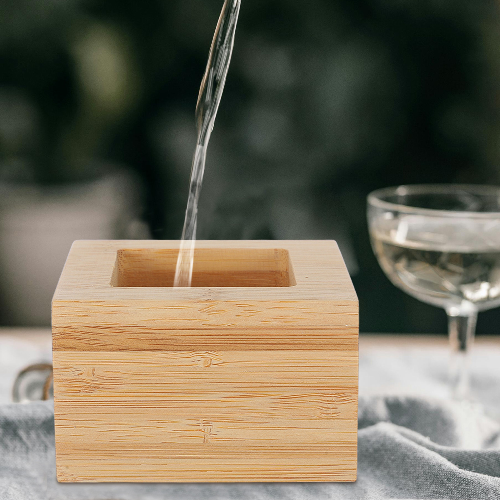 Japanese Square Wooden Sake Cu - Coffee Tea Cups avaliação e preço
