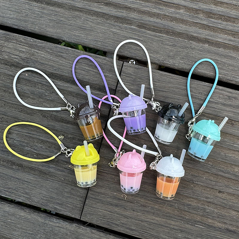 Cute Pearl Milk Tea Bag Charm  - Coffee Tea Cups avaliação e preço