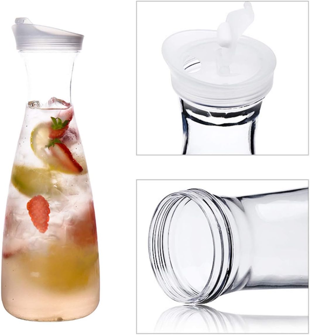1pcsPitchers With Lid,Clear Pl - Coffee Tea Jar Set avaliação e preço