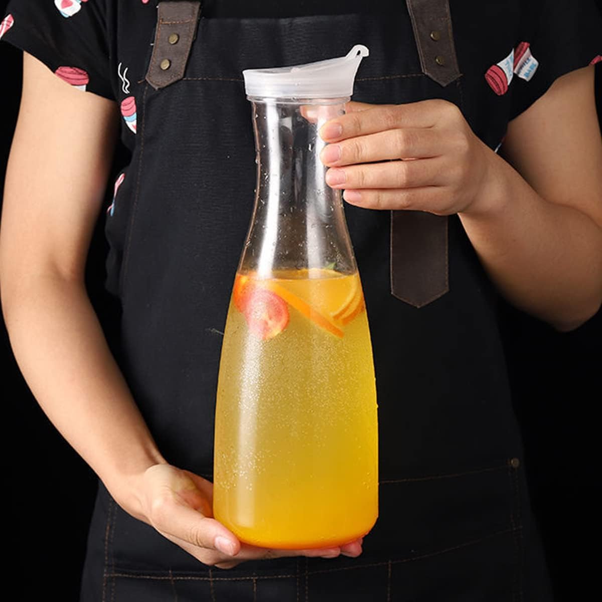 1pcsPitchers With Lid,Clear Pl - Coffee Tea Jar Set avaliação e preço