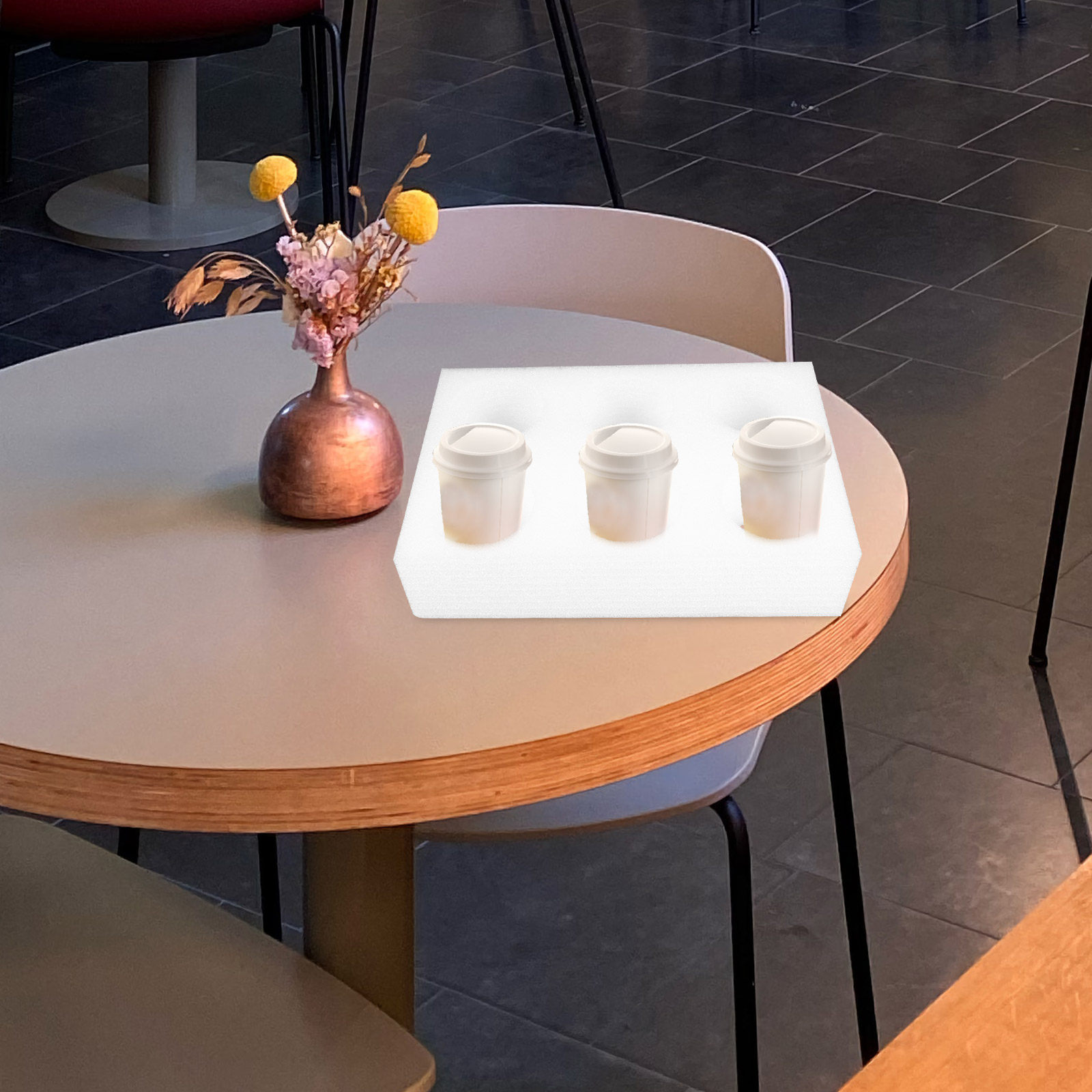 2Pcs Beverage Cup Holder Tray  - Coffee Tea Drinks avaliação e preço