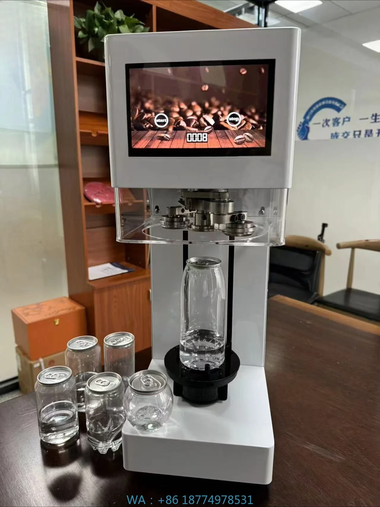 Seamer PET Can Sealing Machine - Coffee Tea Cups avaliação e preço