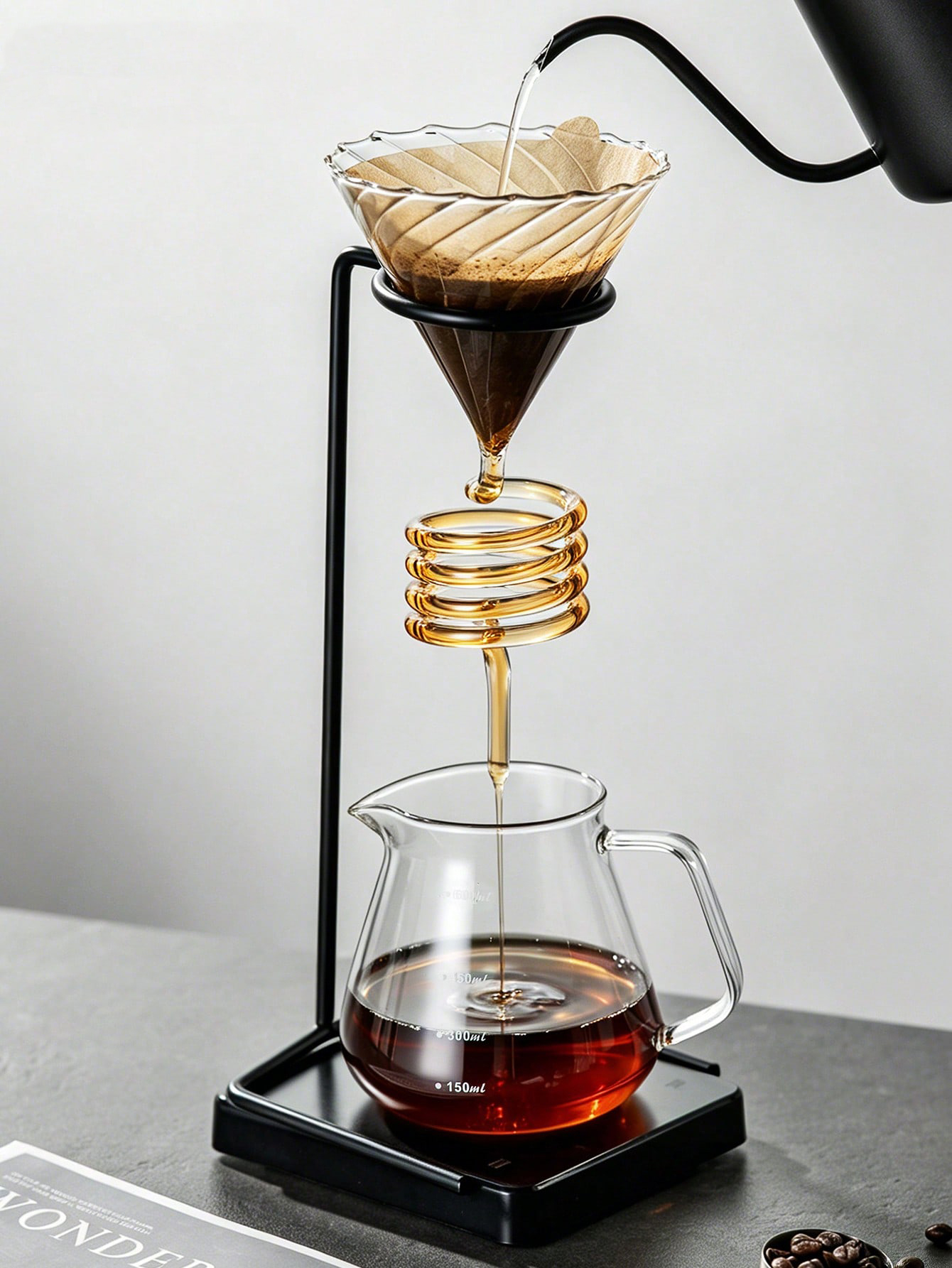 1pc Hand stand Vintage coffee  - Coffee Tea Stand avaliação e preço