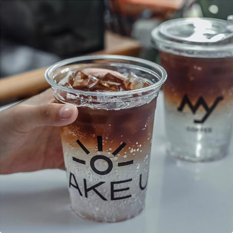 Plastic Cup Customized Logo Y  - Coffee Tea Logo avaliação e preço