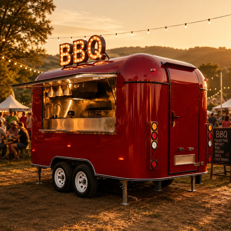 Food Truck Trailer Street Cate - Coffee Tea Van avaliação e preço