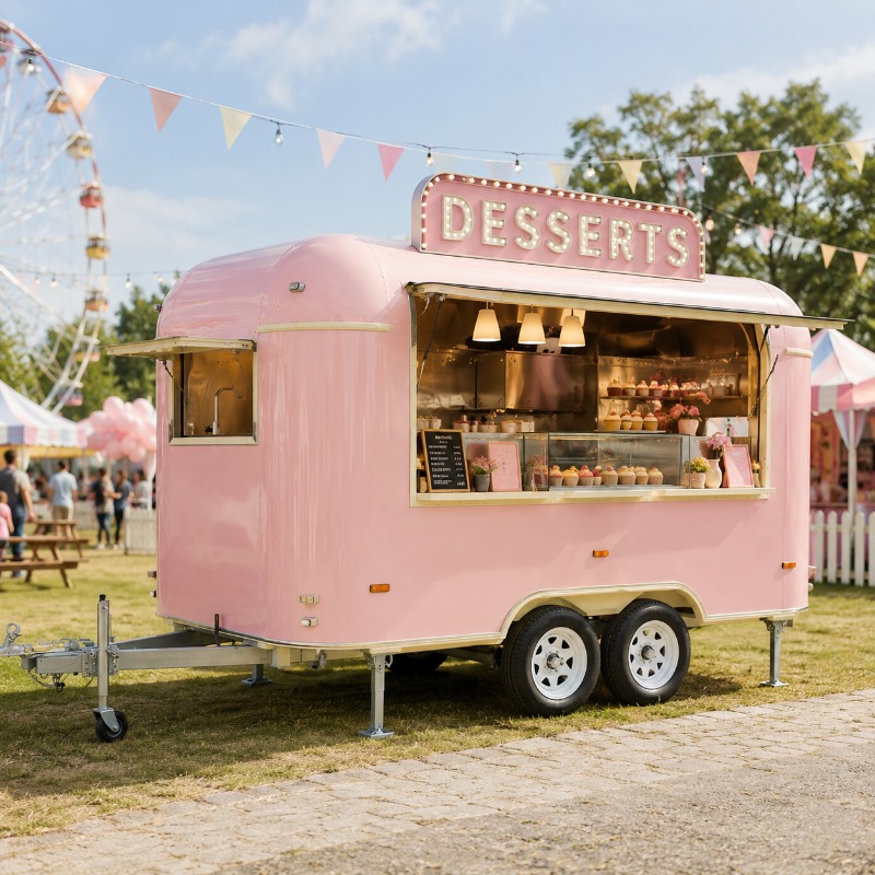 Food Truck Trailer Street Cate - Coffee Tea Van avaliação e preço