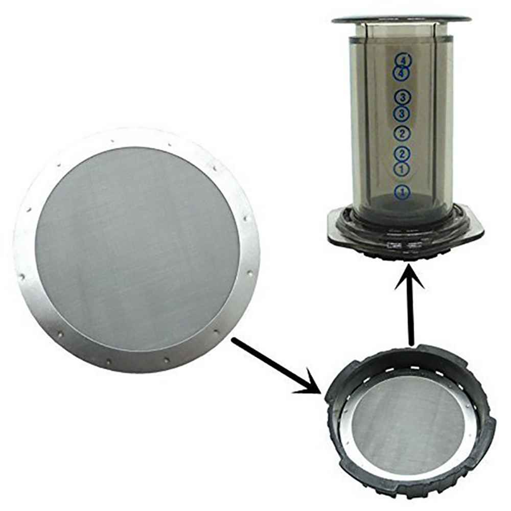 2PCS/lot 61MM Coffee Metal Mes - Aeropress Coffee Maker avaliação e preço