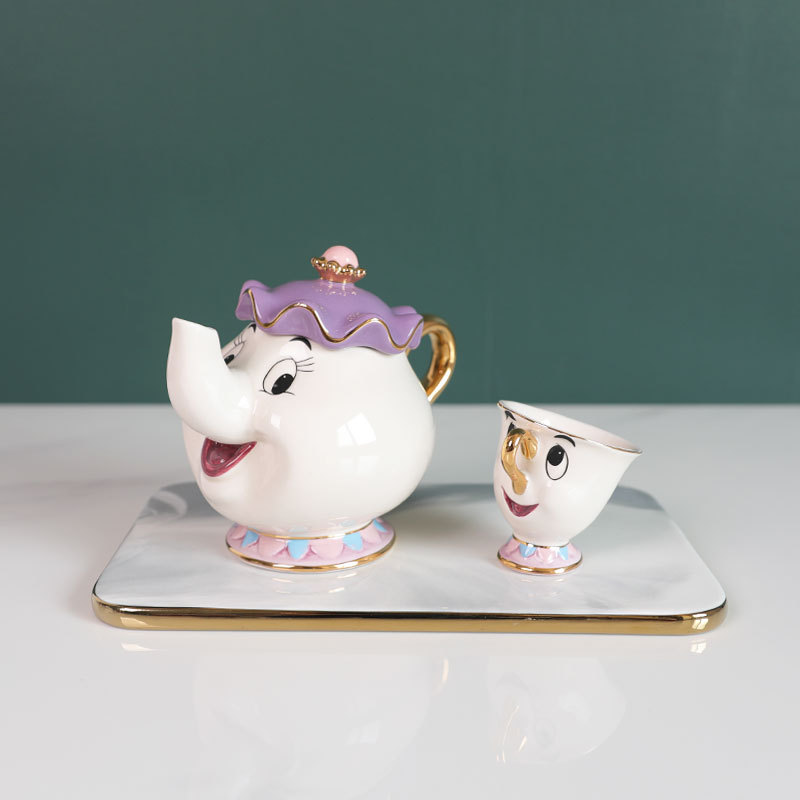 Hot Teapot Cartoon Beauty And  - Coffee Tea Jar Set avaliação e preço
