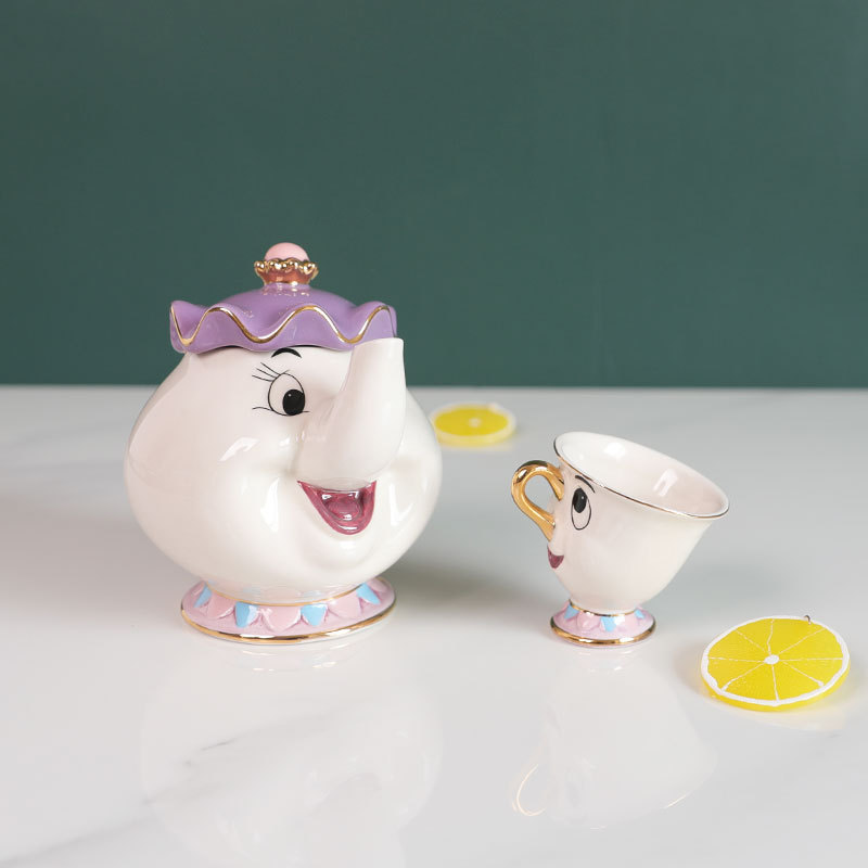 Hot Teapot Cartoon Beauty And  - Coffee Tea Jar Set avaliação e preço
