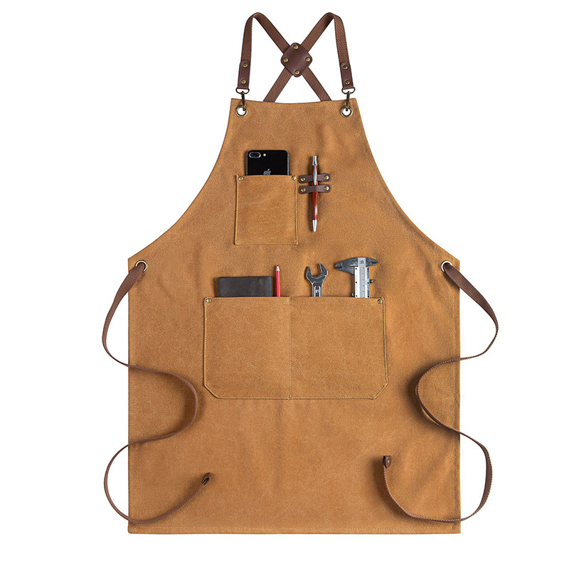 Thick canvas apron Milk tea co - Coffee Tea Logo avaliação e preço