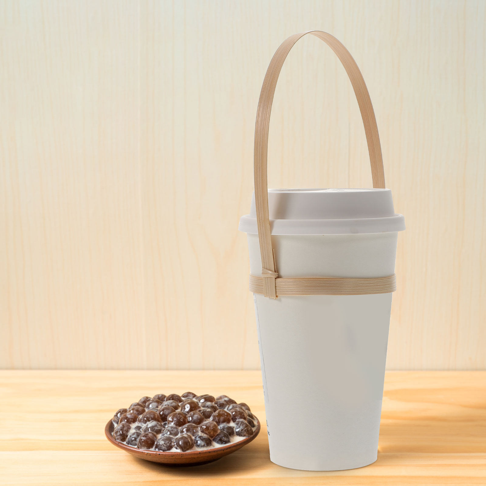 10Pcs Bamboo Drink Carrier Cof - Coffee Tea Cups avaliação e preço
