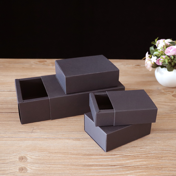 20PCS 350gsm Drawer Kraft Blac - Coffee Tea Logo avaliação e preço