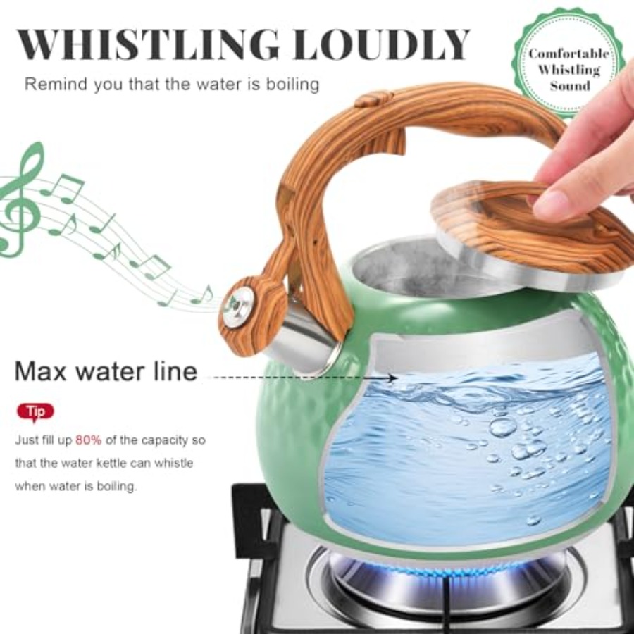 Stove Top Tea Kettle with Loud - Coffee Tea Or avaliação e preço