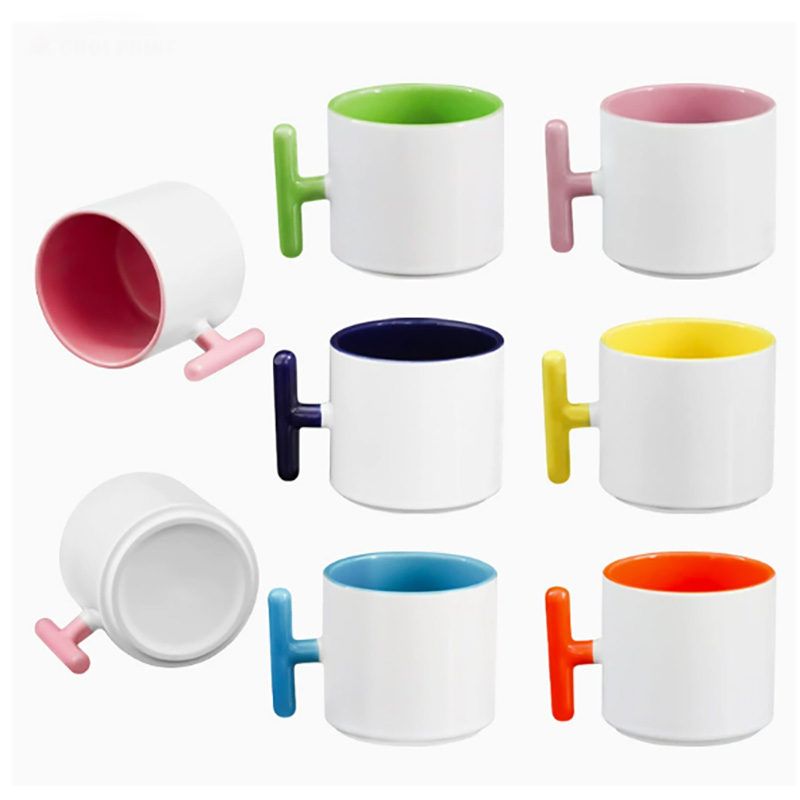 2PCS Creativity T-shaped handl - Coffee Tea Logo avaliação e preço