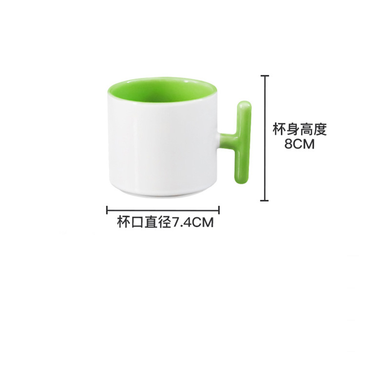 2PCS Creativity T-shaped handl - Coffee Tea Logo avaliação e preço