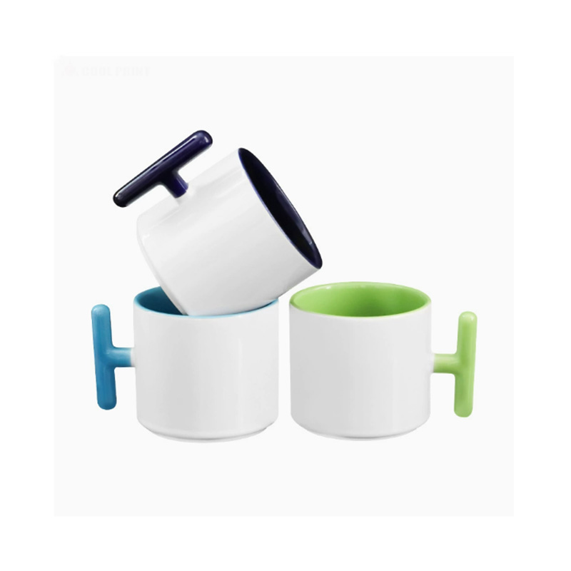 2PCS Creativity T-shaped handl - Coffee Tea Logo avaliação e preço