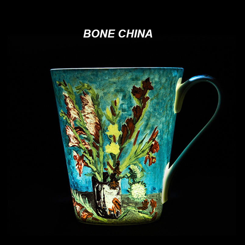 5 Pcs Set Bone China Van Gogh  - Coffee Tea Van avaliação e preço