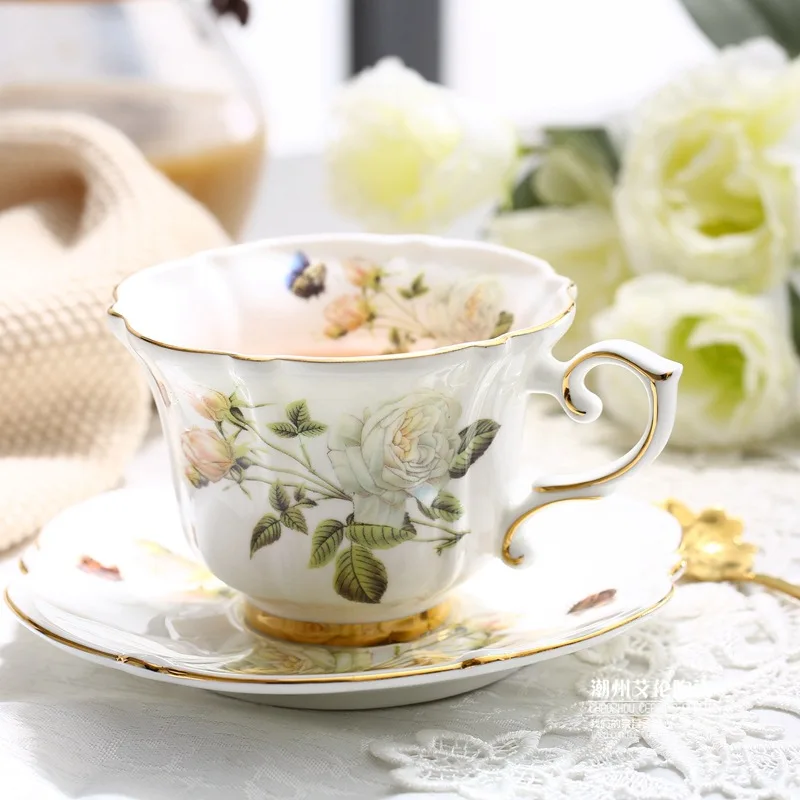 Bone China Coffee Set Camellia - Coffee Tea Jar Set avaliação e preço