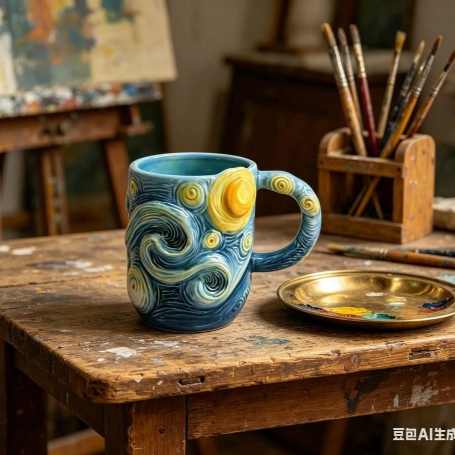 Starry Night 3D Coffee Mug,Art - Coffee Tea Van avaliação e preço