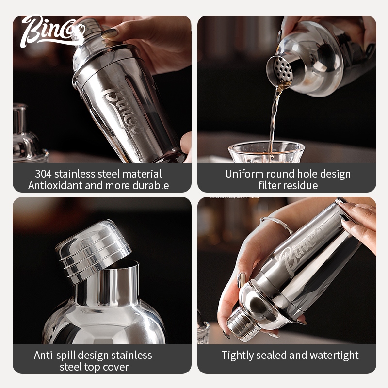 BINCOO Stainless Steel Shaker  - Coffee Tea Equipment avaliação e preço