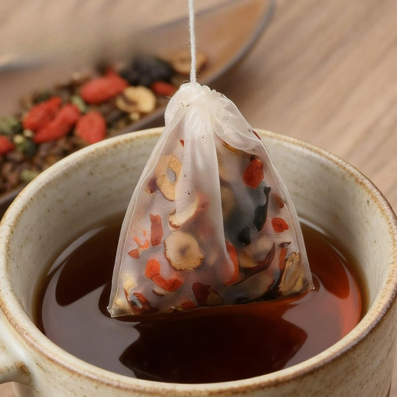 200/50Pcs Nylon Tea Bags Small - Coffee Leaves Tea avaliação e preço