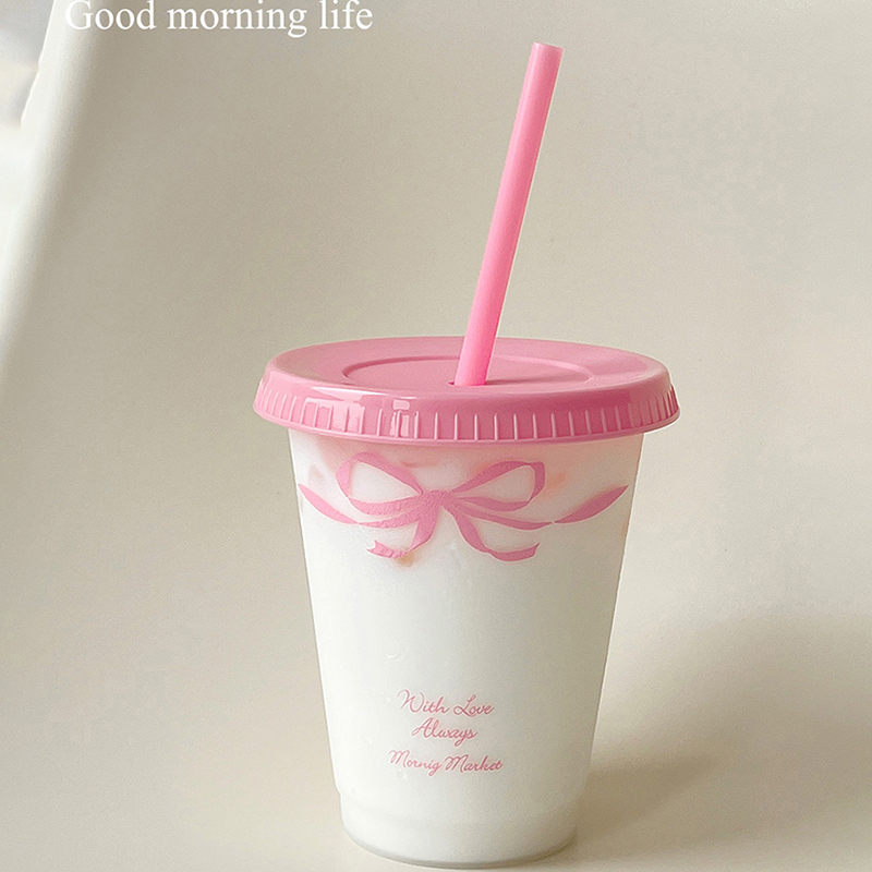 Kawaii Water Cup With Lid Stra - Coffee Tea Equipment avaliação e preço