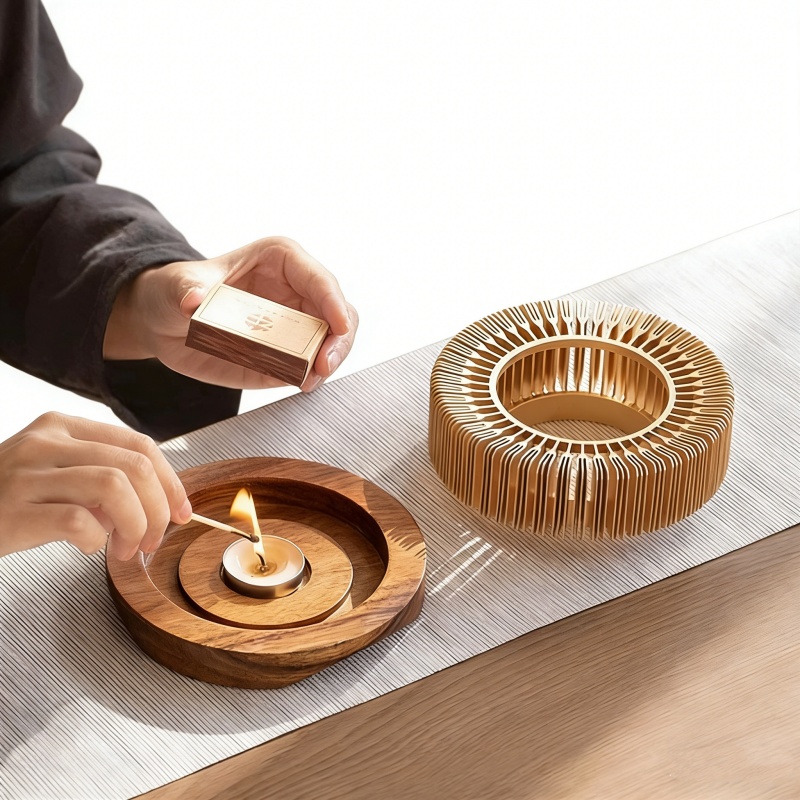 Gold Hollow Aluminum Alloy Tea - Coffee Tea Stand avaliação e preço